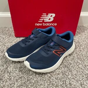 New Balance Kids' Navy and Orange Sneakers